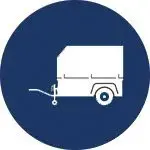 Trailer parts service repair icon