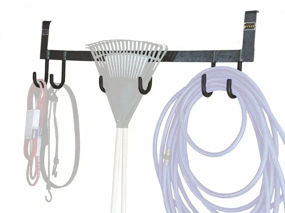 Wall mounted utility storage hooks