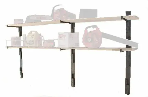 Trailer shelf brackets with tools