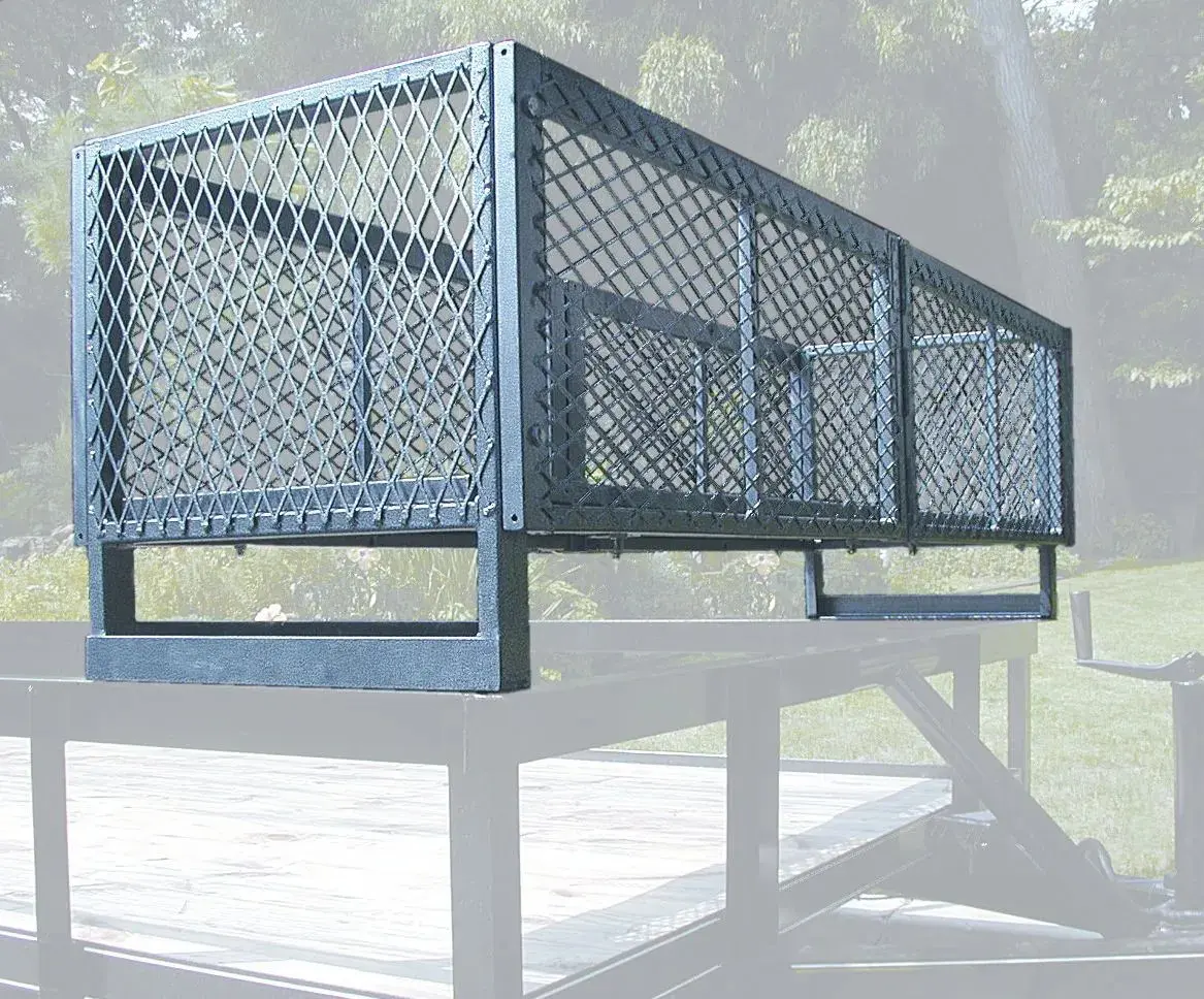 Steel mesh trailer side extension