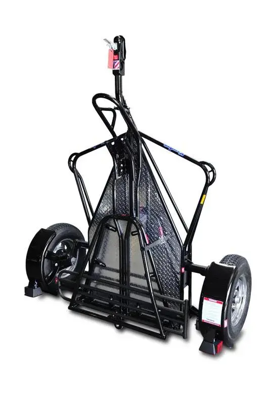 Black tow dolly trailer equipment